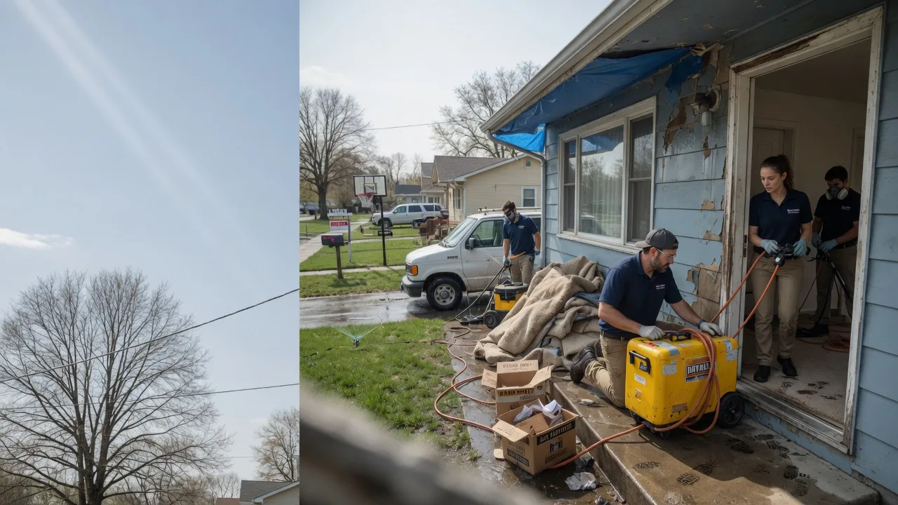 Basement Flood Cleanup in Wood River, IL near me